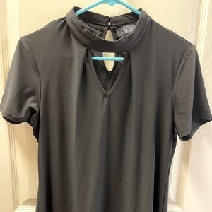 Black Key Hole Blouse